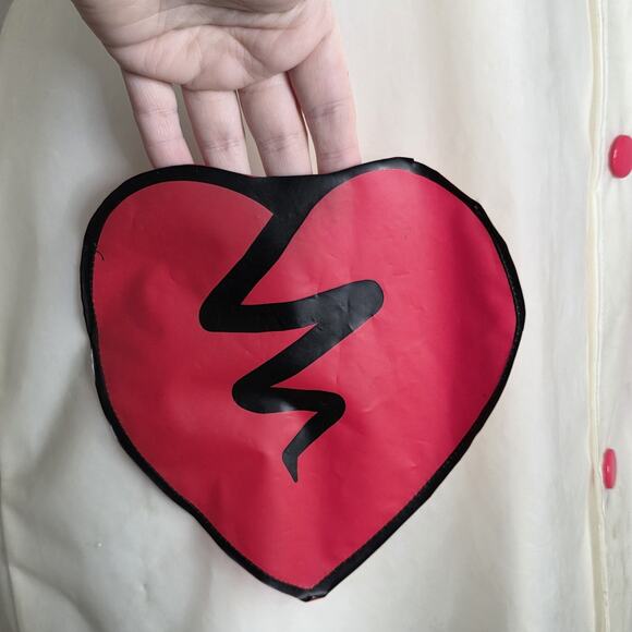 Salem7 x Zumiez Lee Solo Clear Heart Pocket Raincoat Jacket, sz Large - Picture 2 of 6